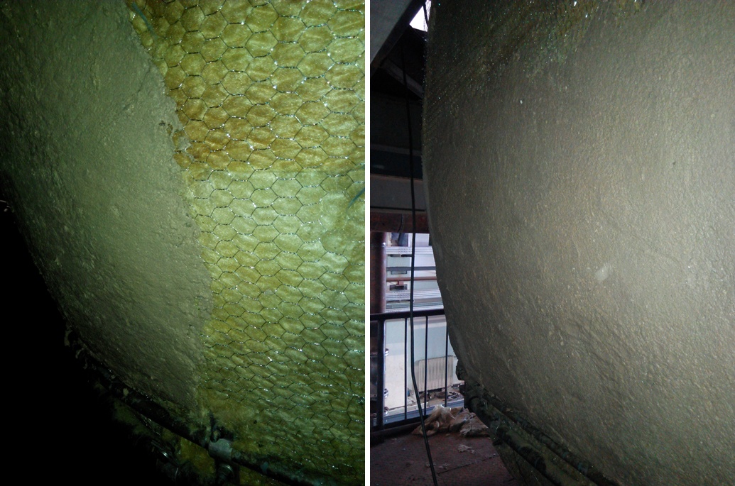 哈鍋?lái)椖浚哄仩t本體保溫--抹面層-火龍耐材提供