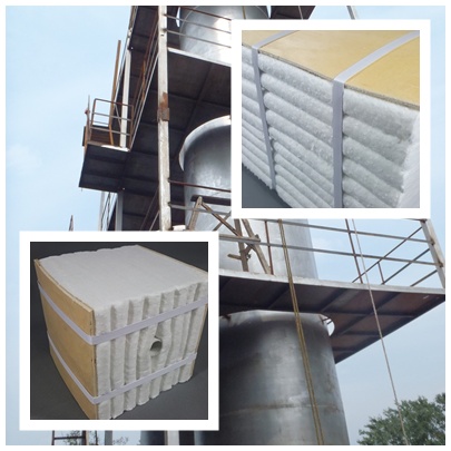 ?；⒅榕蛎洜t用陶瓷纖維保溫材料