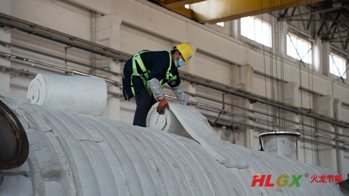 竹屑連續式炭化爐保溫